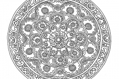 Mandala to color adult difficult 22